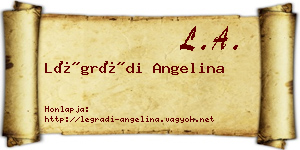 Légrádi Angelina névjegykártya